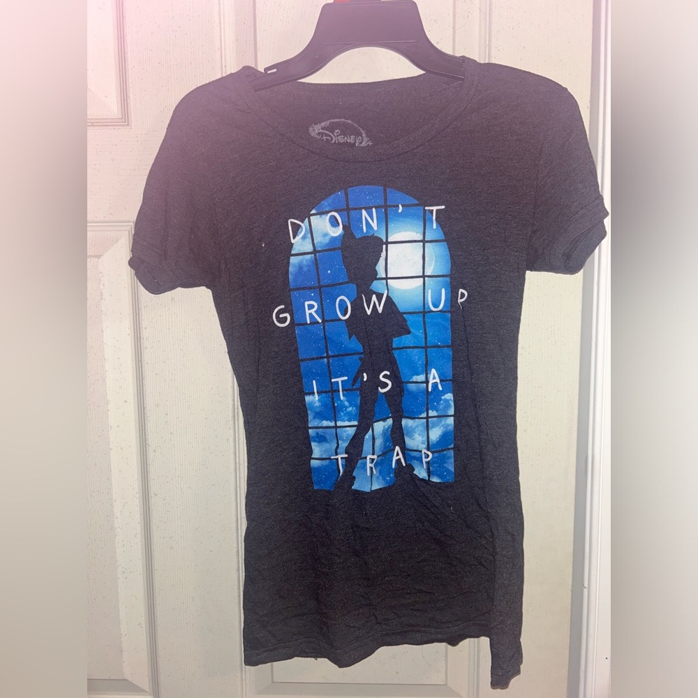 Disney "Don't grow up, it's a trap" grey and blue cotton t-shirt #DisneyInspired